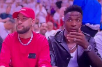 VIDEO | Vinícius Jr protagonizó incómodo momento en las Finales de la NBA: su rostro lo dice todo