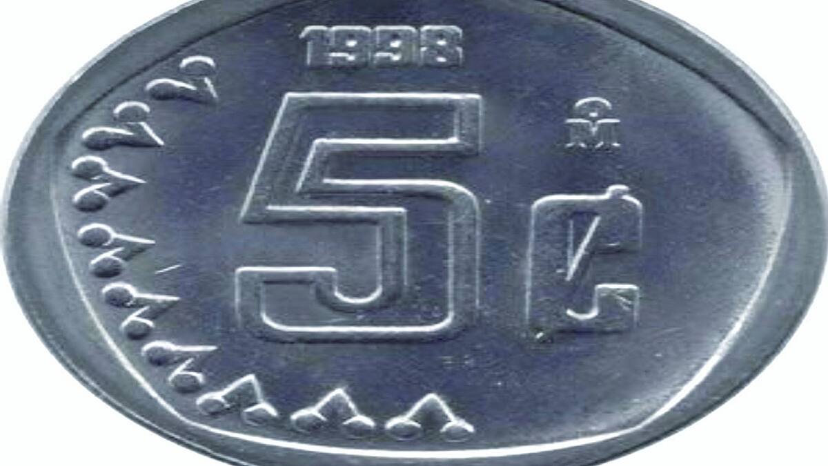 Numismática: Moneda de 5 centavos vale hasta 13 mil pesos