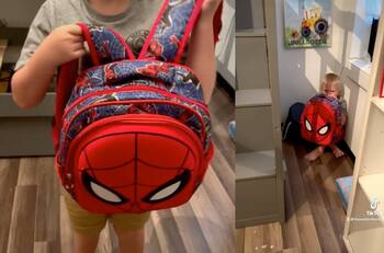 VIDEO | Madre en Estados Unidos le regaló una mochila antibalas a su hijo por el regreso a clases