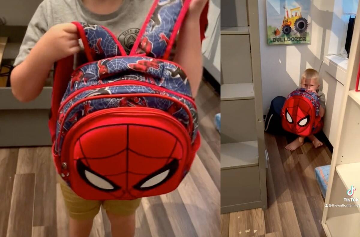 VIDEO | Madre en Estados Unidos le regaló una mochila antibalas a su hijo por el regreso a clases