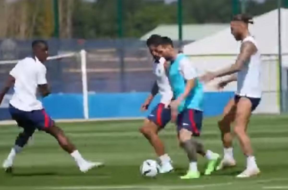 VIDEO | La genialidad de Messi que fue aprovechada por Mbappé en entrenamiento del PSG