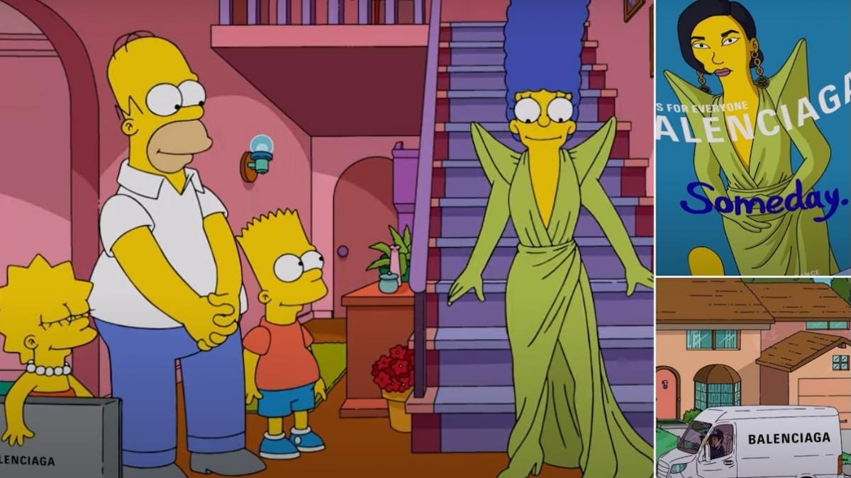 Los Simpson presentan colección primavera verano de Balenciaga
