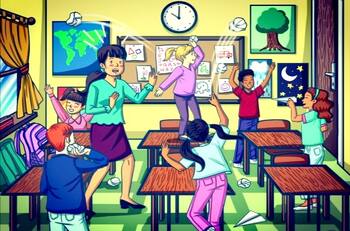 Acertijo visual: Encuentra el estuche de lápices que está escondido en el salón