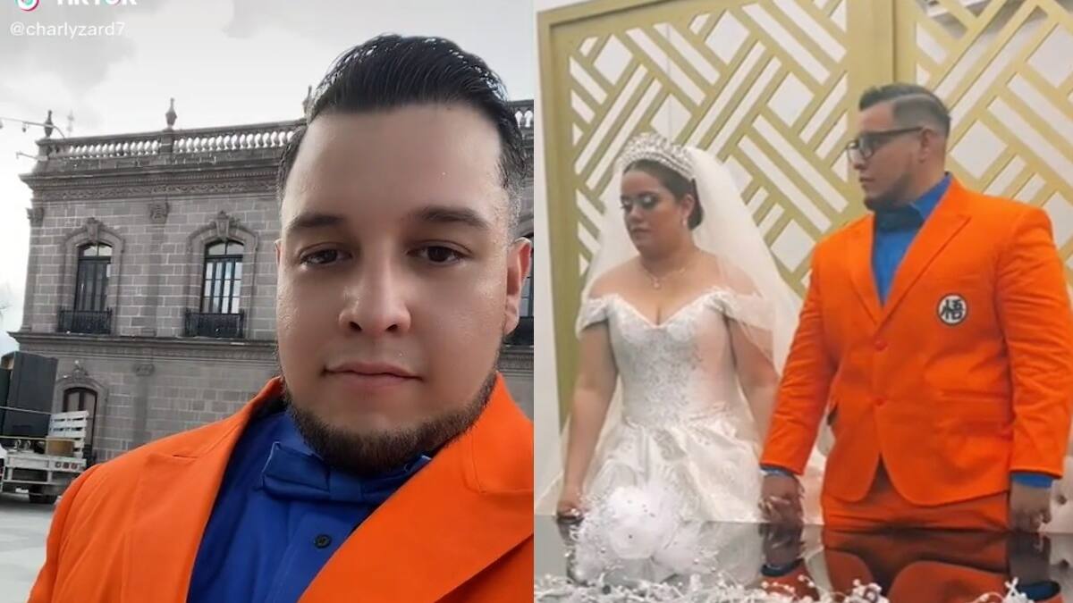 El mayor fan de Dragon Ball: Se casó usando un traje inspirado en Gokú y se hizo viral