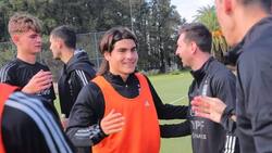 Luka Romero ya entrena con la Argentina de Leo Messi y en México lamentan su decisión