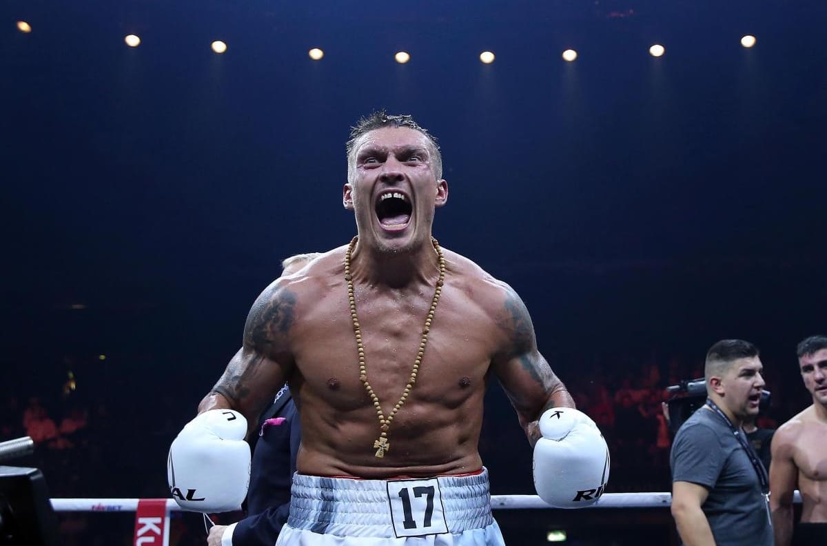 VIDEO | El emotivo momento de Oleksandr Usyk en último encuentro con Anthony Joshua antes de pelea