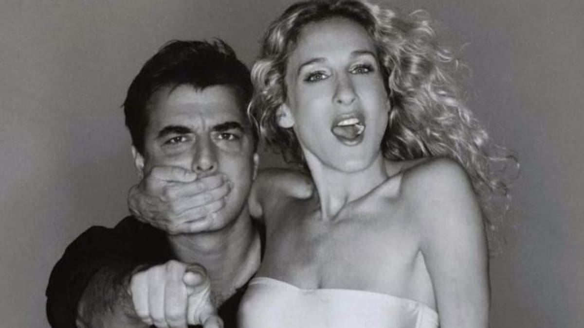 Mr Big es captado junto a Carrie Bradshaw en las grabaciones de “Sex & the City”
