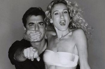 Mr Big es captado junto a Carrie Bradshaw en las grabaciones de “Sex & the City”