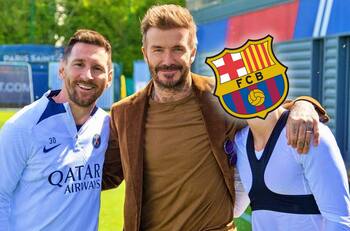 David Beckham tiende su mano y ofrece ayuda al Barcelona para contratar a Lionel Messi, con escala en Miami