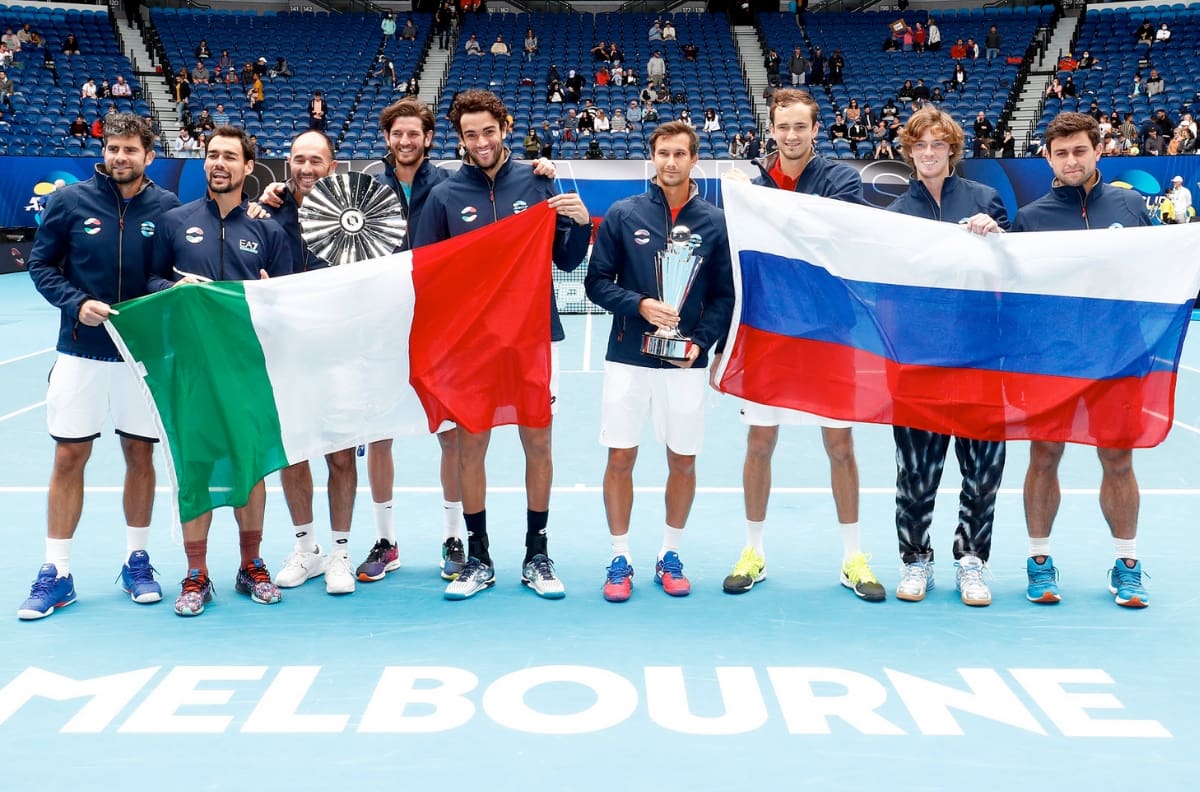 Rusia derrota a Italia en la final para levantar su primera ATP Cup