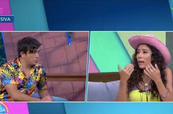 Bella de la Vega y Gabo Cuevas hablan de Survivor y se pelean en vivo durante Venga la Alegría