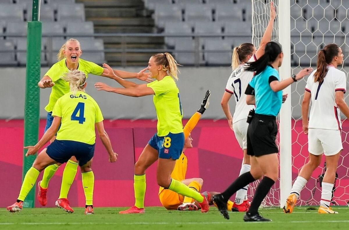 ¡Sorpresa en Juegos Olímpicos! Suecia goleó a Estados Unidos