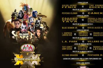 Lucha Libre AAA: Cartelera de lujo para Triplemanía XXX