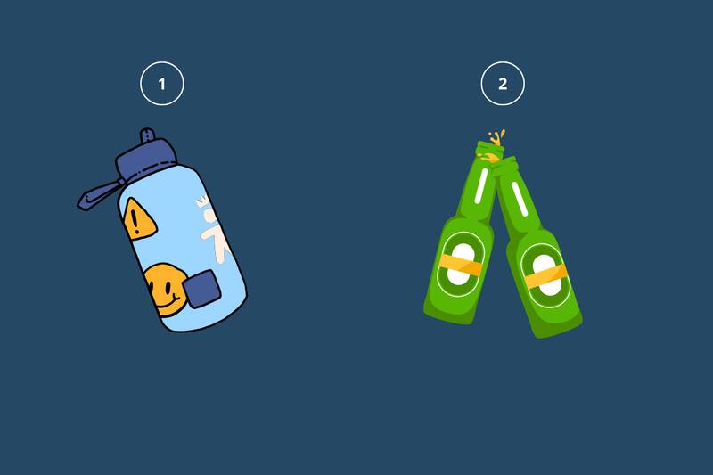 La botella que escojas revelará cómo estás viendo la vida últimamente.