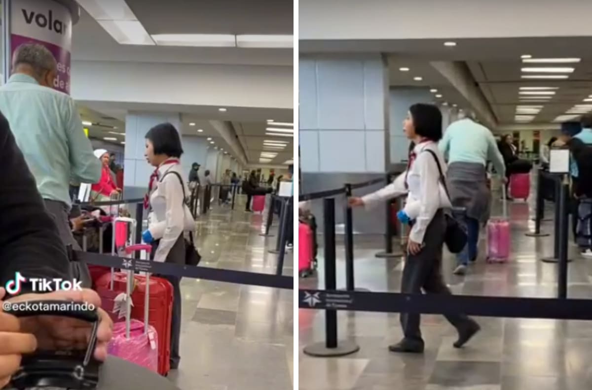 VIDEO| Empleada de Volaris se vuelve viral por su gran parecido con Ángela Aguilar