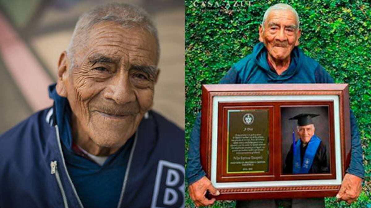 Hombre de 85 años logra graduarse de ingeniero y su sueño es continuar estudiando