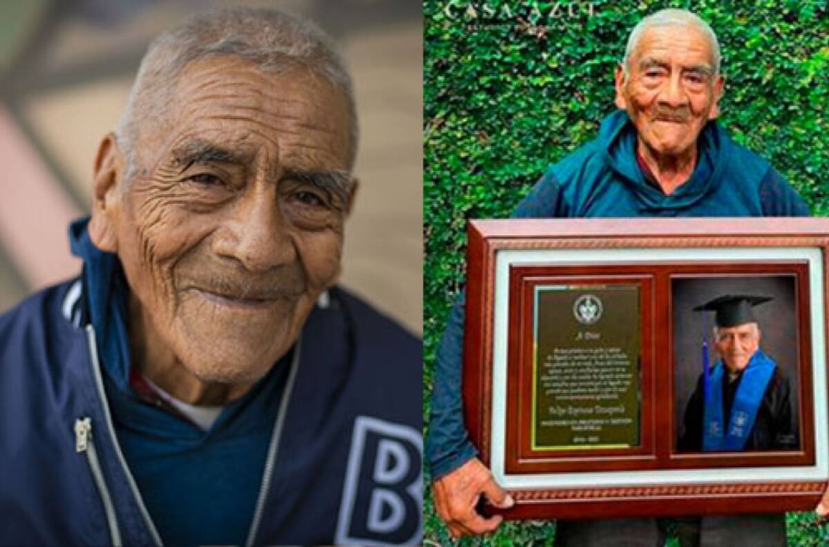 Hombre de 85 años logra graduarse de ingeniero y su sueño es continuar estudiando