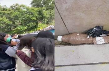 VIDEO | Así evacuaron a alumnos de la UAEM tras amenaza de bomba, reportan otro explosivo en escuela aledaña