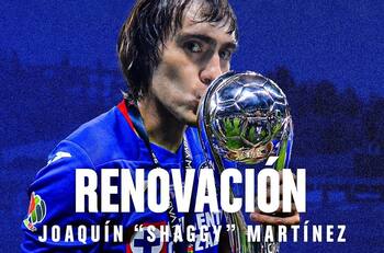 Shaggy Martínez renueva con Cruz Azul