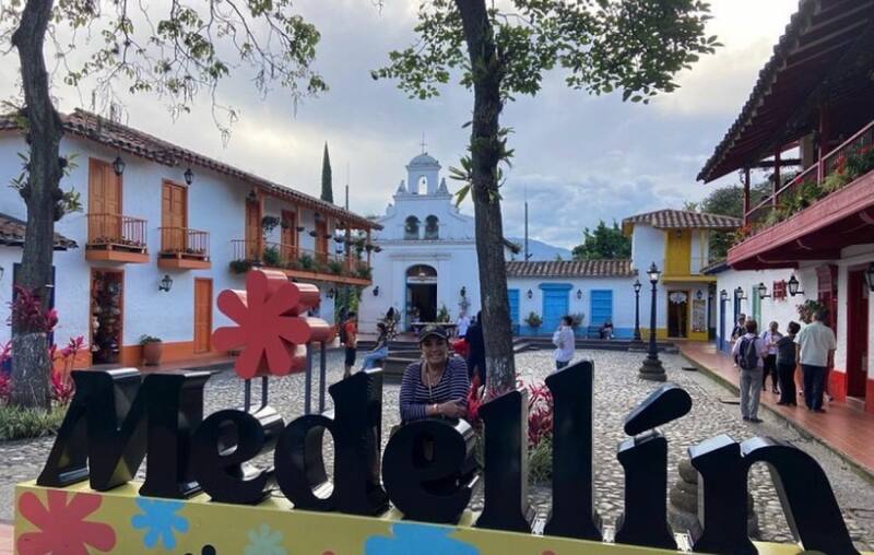 La actriz se encuentra en Medellín, Colombia