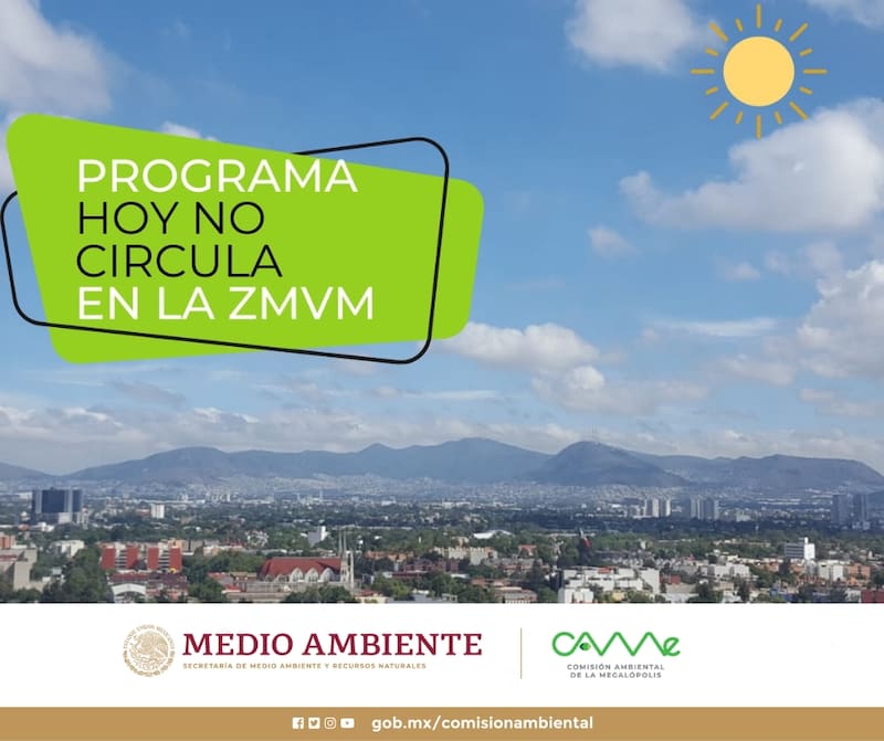 Este viernes 7 de julio habrá restricciones para los vehículos con placas con terminación en 9 y 0 y con engomado azul.