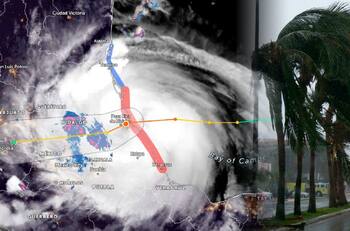 Huracán Grace tocó tierra: Se esperan fuertes lluvias