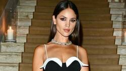 Eiza González no pierde el estilo en la gira de prensa de "Ambulance"