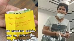 VIDEO | Universitarios de Coahuila armaron una colecta para darle despensa y dinero a un compañero, la emotiva reacción se viralizó