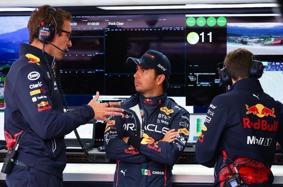 ¿Checo en Ferrari? El increíble error en la premiación del GP de Austria