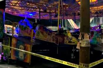 Hombre murió tras salir disparado de un juego mecánico en una feria callejera de la CDMX