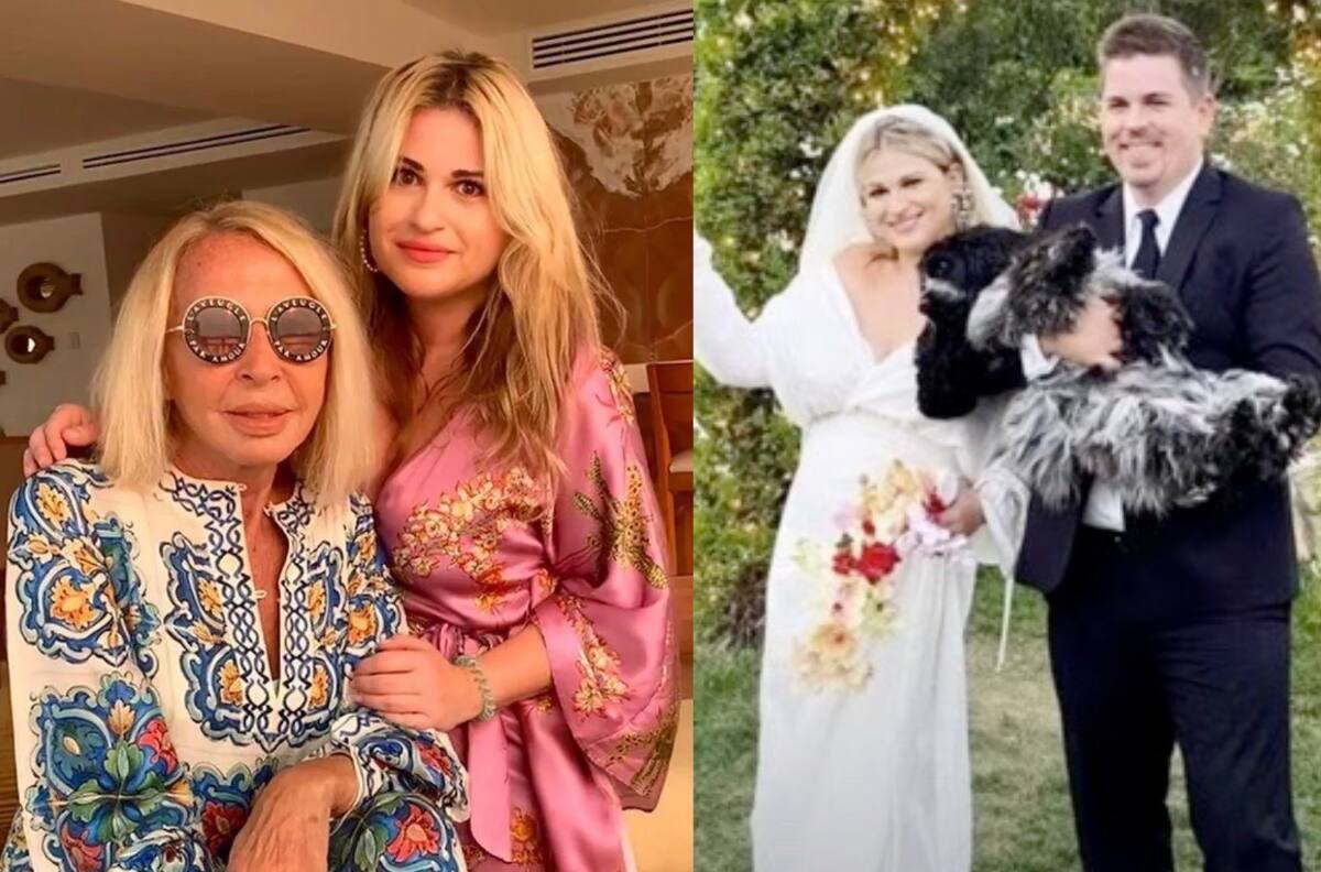 Mientras Laura Bozzo huye de la ley, su hija celebró su boda