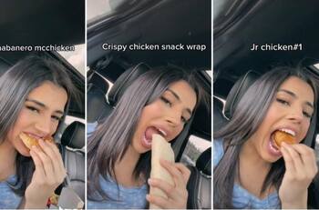 VIDEO | "Tiktoker” come más de tres hamburguesas diarias de McDonald‘s y se hace viral