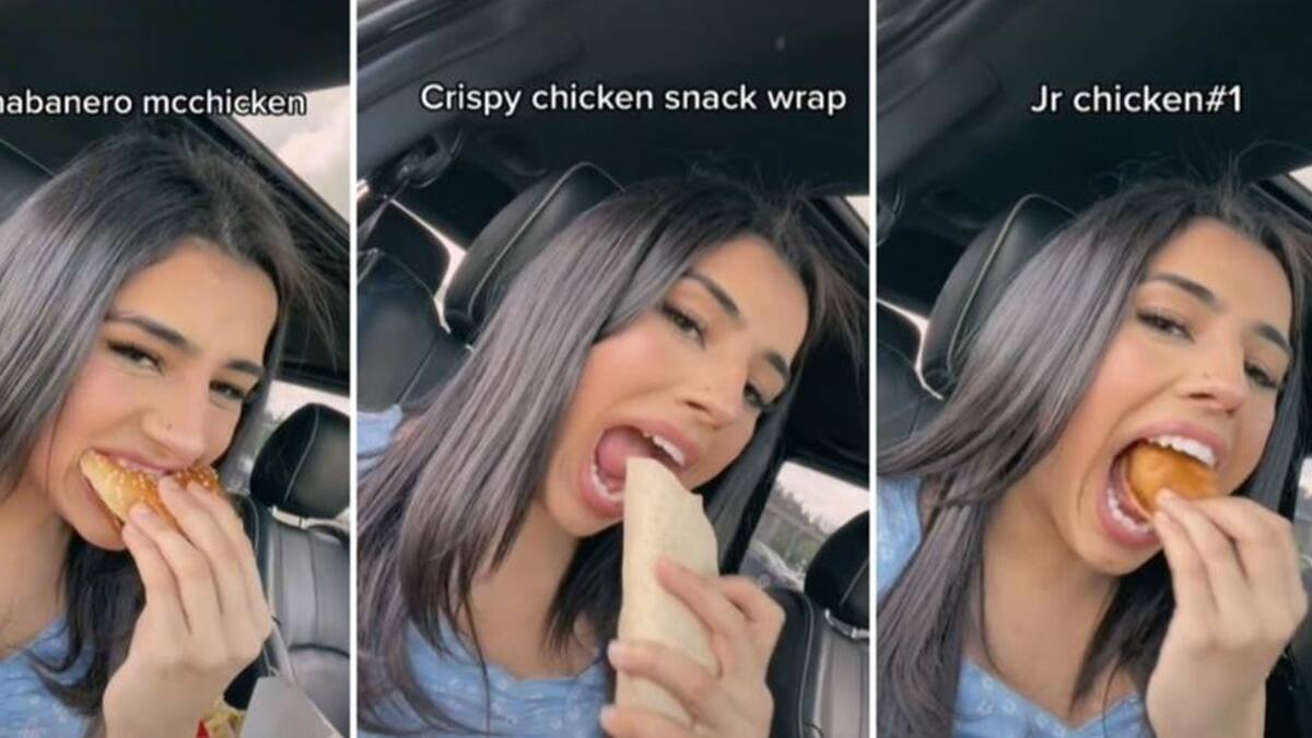 VIDEO | "Tiktoker” come más de tres hamburguesas diarias de McDonald‘s y se hace viral