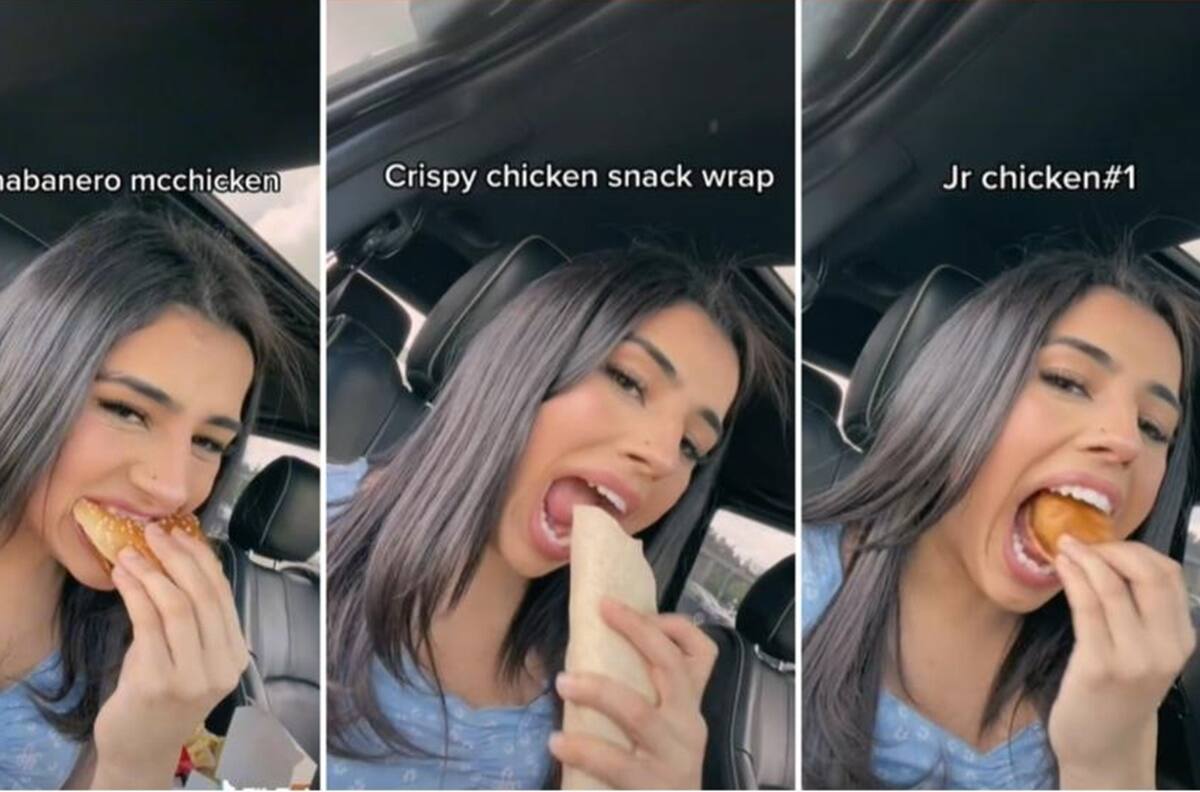 VIDEO | "Tiktoker” come más de tres hamburguesas diarias de McDonald‘s y se hace viral
