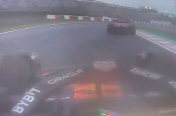 VIDEO | Así fue el error de Charles Leclerc visto desde el auto de Checo Pérez