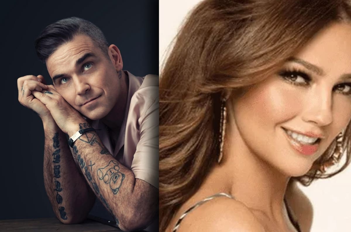 Thalía es la "muñequita" de Robbie Williams