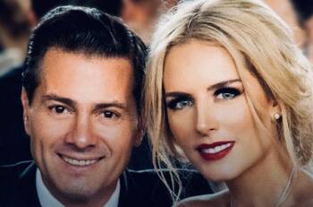El ex presidente Enrique Peña Nieto y su novia Tania Ruiz acuden a boda en SLP