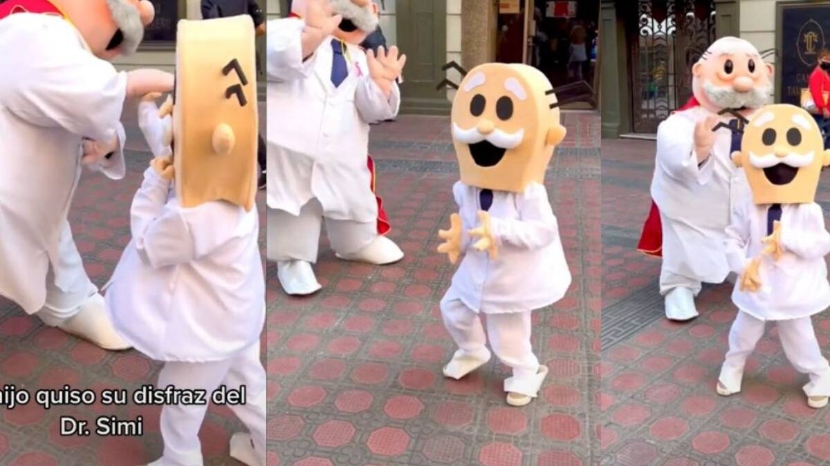 VIDEO | Niño se disfraza de Dr. Simi para Halloween y se hace viral