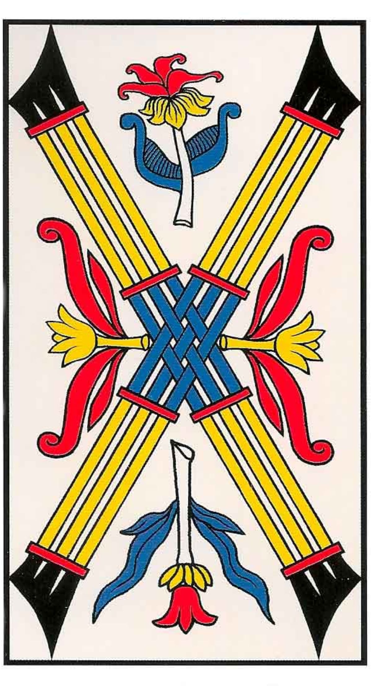 6 de bastos del Tarot de Marsella | Foto: EnLaHora