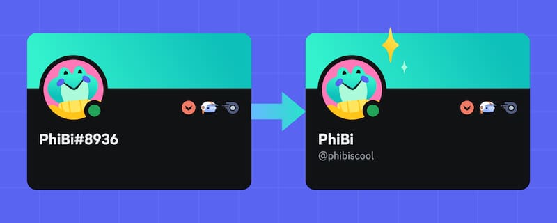 Así se verán los nombres de usuario tras la actualización. Créditos: Discord.