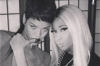 Nicki Minaj y Rihanna publican foto juntas y se vuelven tendencia