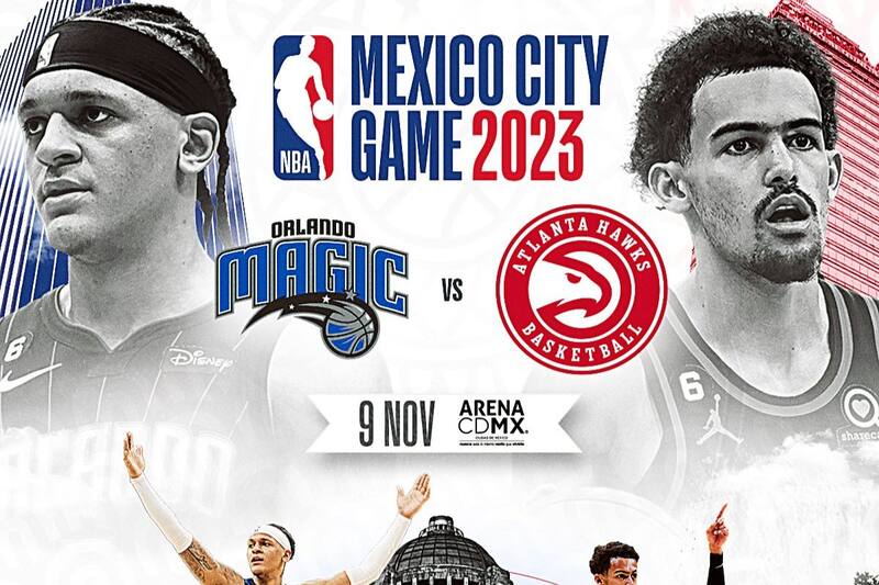 El partido se llevará a cabo en la Arena Ciudad de México. (@NBAMexico)