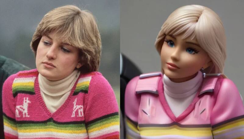 Lady Di como muñeca Barbie