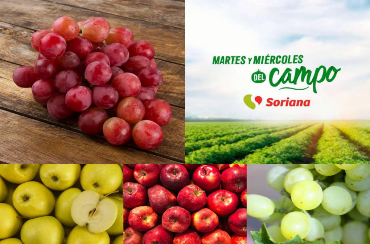 Martes y miércoles del campo en Soriana: Frutas y verduras en oferta este 27 y 28 de diciembre