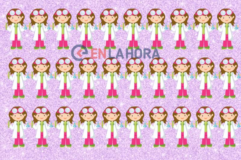 Encuentra a la científica diferente en solo 5 segundos.