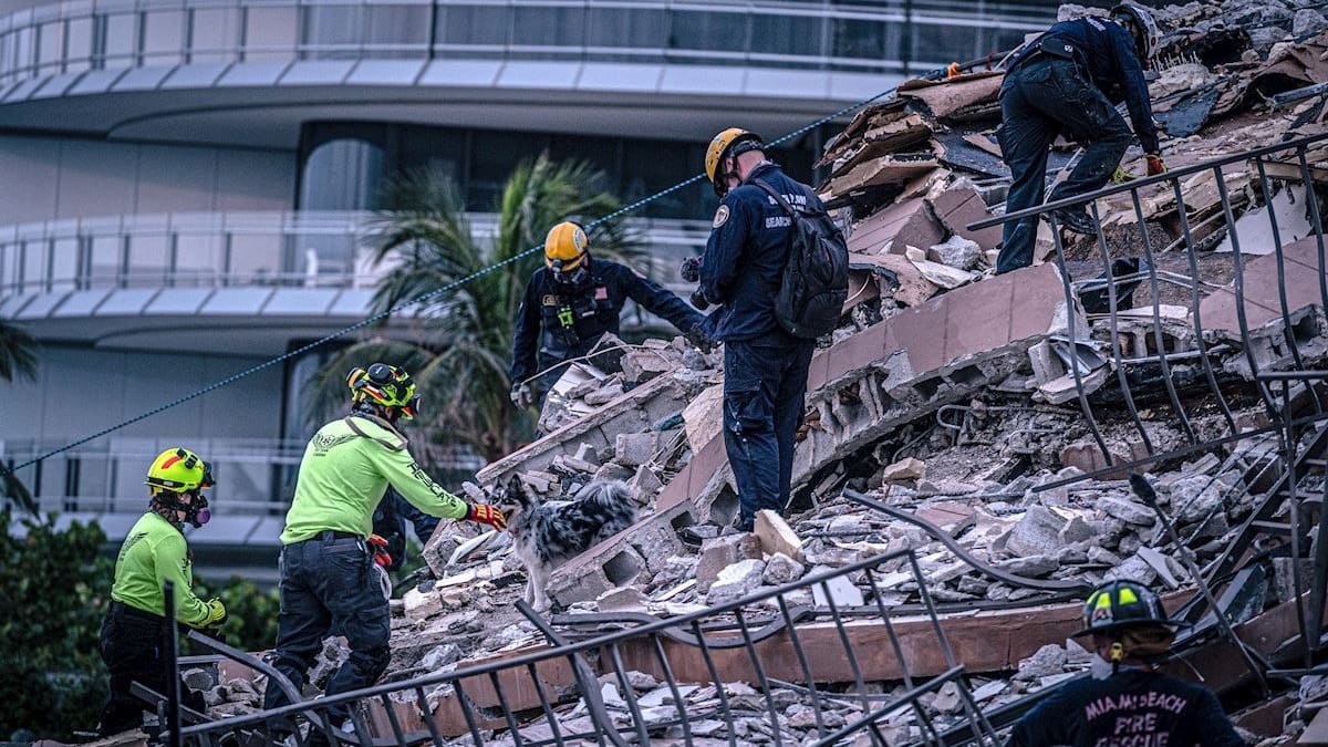 Sube a nueve la cifra de muertos por el derrumbe del edificio en Miami