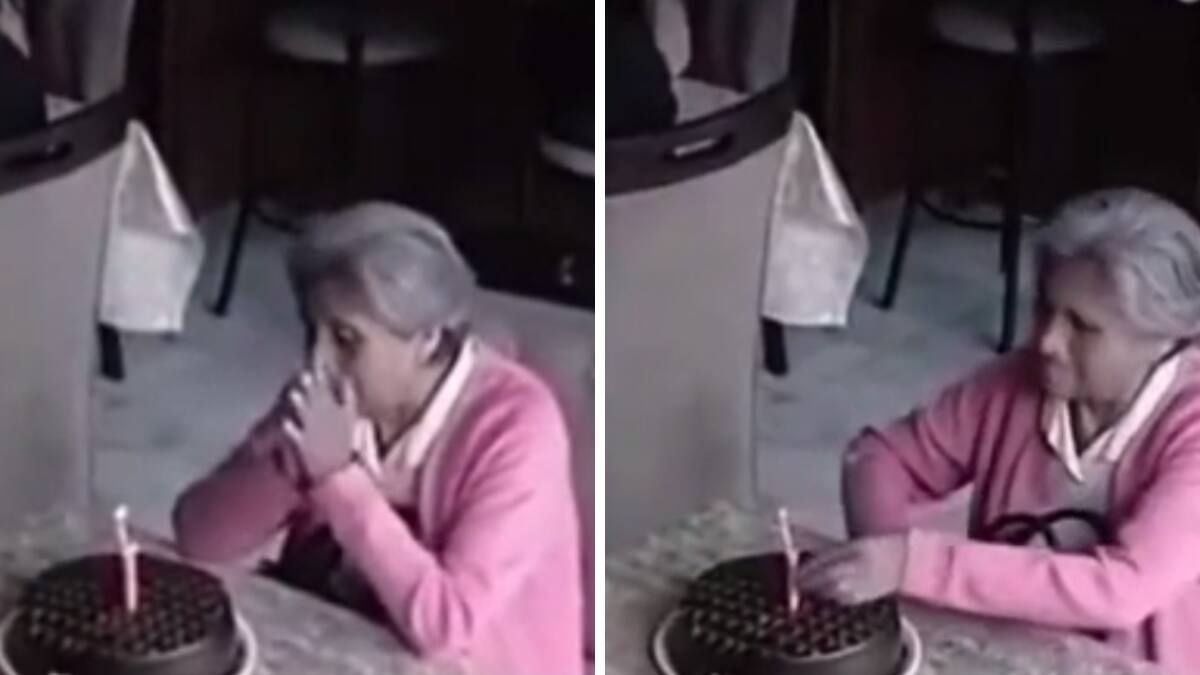 VIDEO| Mujer celebra su cumpleaños sola en restaurante y se viraliza