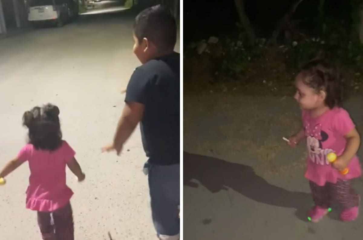Niña descubre su sombra, se pone a llorar y se hace viral | VIDEO