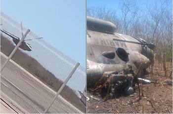 VIDEO | Así se desplomó un helicóptero de la Marina cerca del puerto de Mazatlán