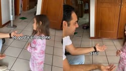 Niña llora porque su papá se quitó el bigote y se hace viral | VIDEO